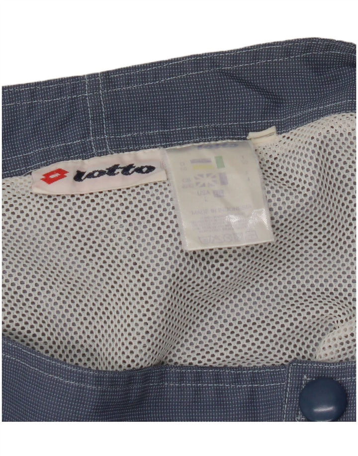 LOTTO Herren-Badeshorts UK 40/42 Large W34 Marineblaues Colourblock-Nylon