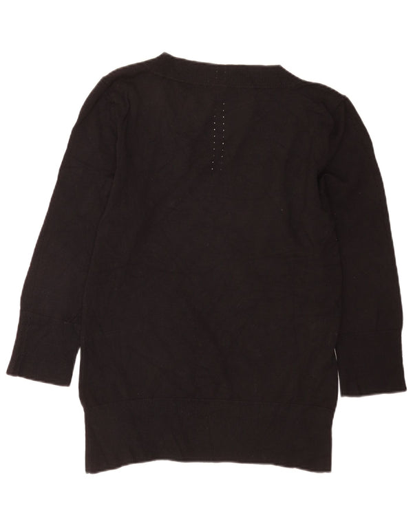 Coast Damen-Pullover mit 3/4-Ärmeln und U-Boot-Ausschnitt, Gr. 42, Größe L, Schwarz