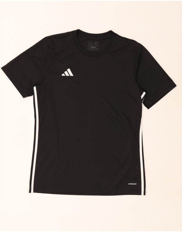 Adidas Herren Aeroready Slim Fit T-Shirt Top Large Schwarz Polyester
