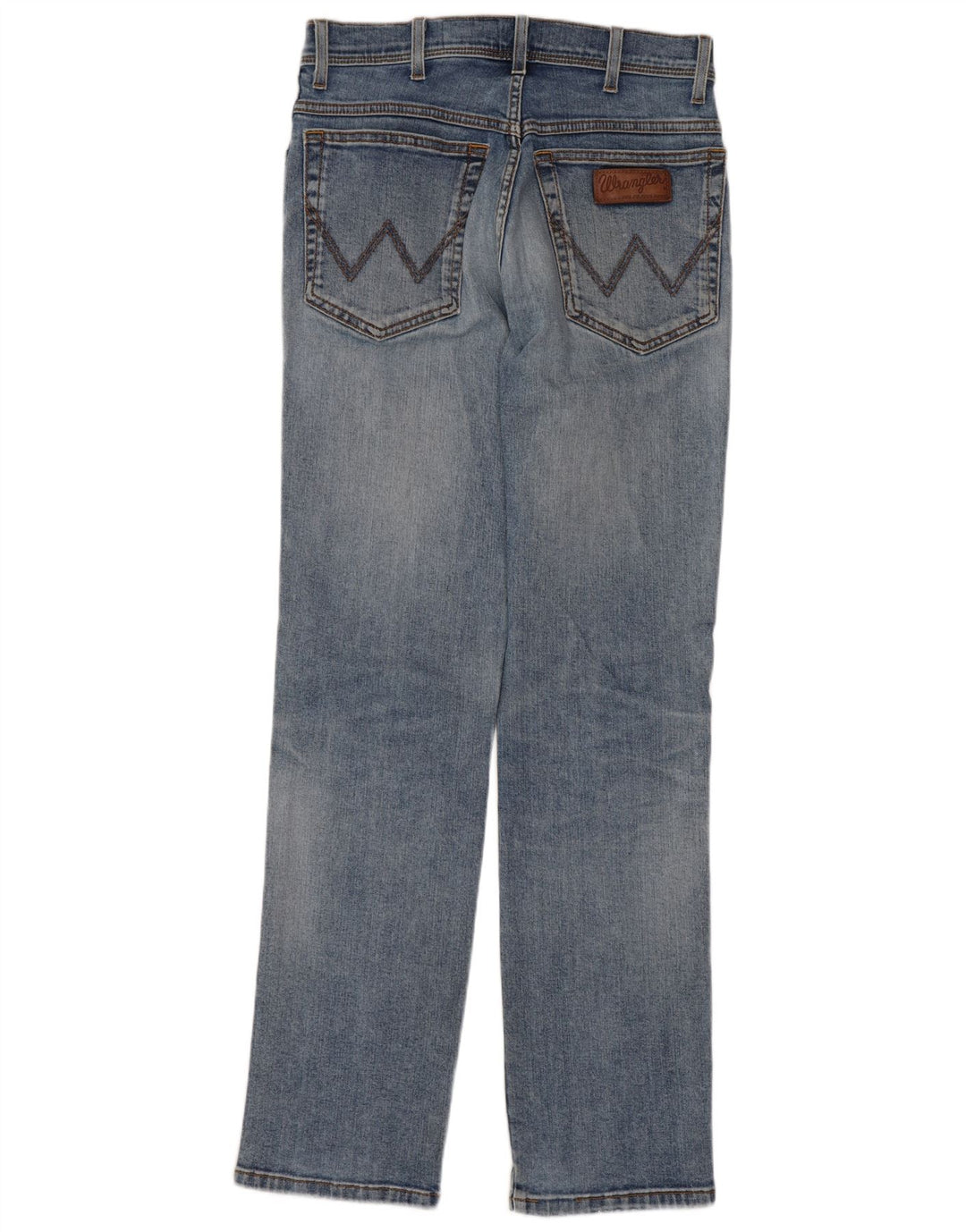 WRANGLER Herren Texas Stretch Distressed Straight Jeans W30 L32 Blaue Baumwolle