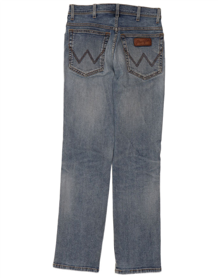WRANGLER Herren Texas Stretch Distressed Straight Jeans W30 L32 Blaue Baumwolle