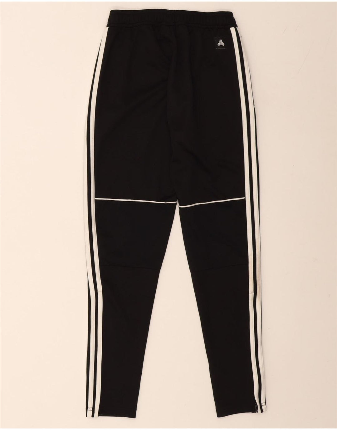 Adidas Damen Trainingshose UK 6 XS Schwarz Polyester