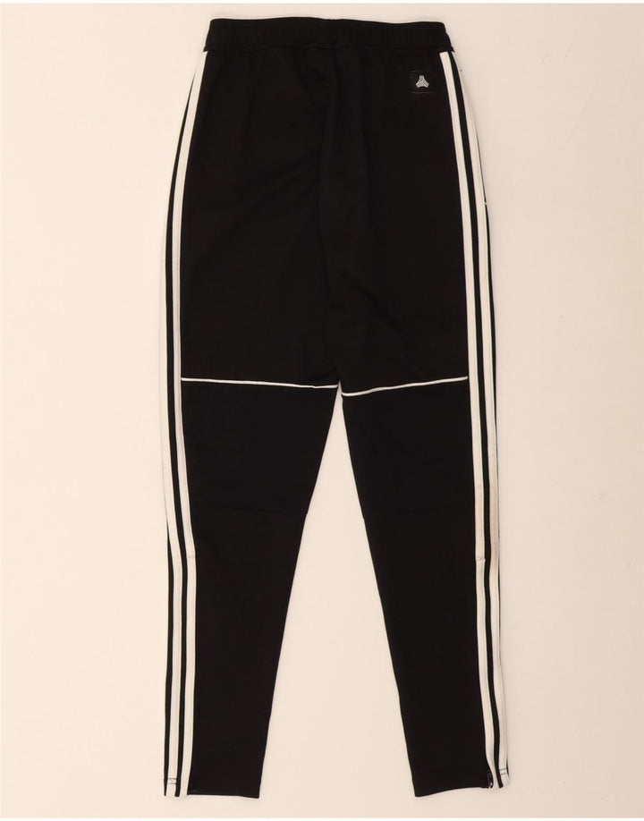 Adidas Damen Trainingshose UK 6 XS Schwarz Polyester