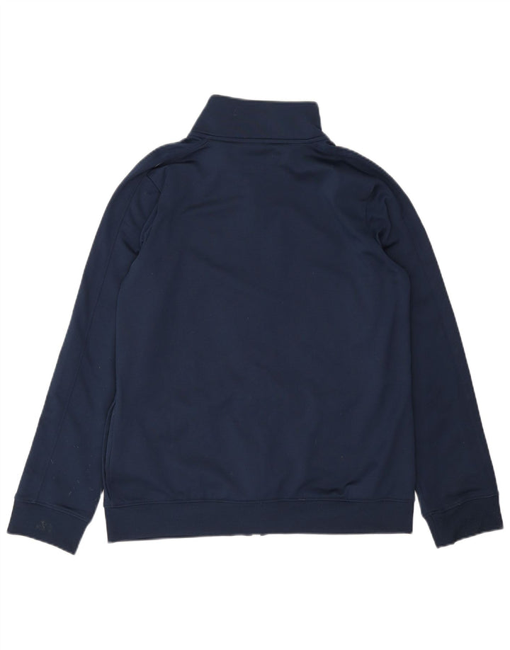 UNDER ARMOUR Boys Tracksuit Top Jacket 11-12 Years Large  Navy Blue