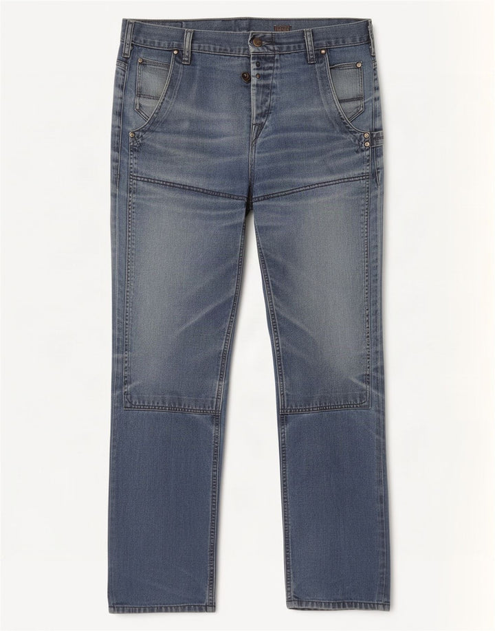 Levi's Herren Straight Jeans W36 L34 Blaue Baumwolle