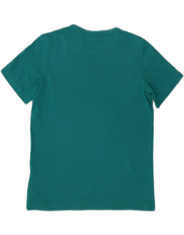 Adidas Girls Climalite Graphic T-Shirt Top 11-12 Years Green Cotton
