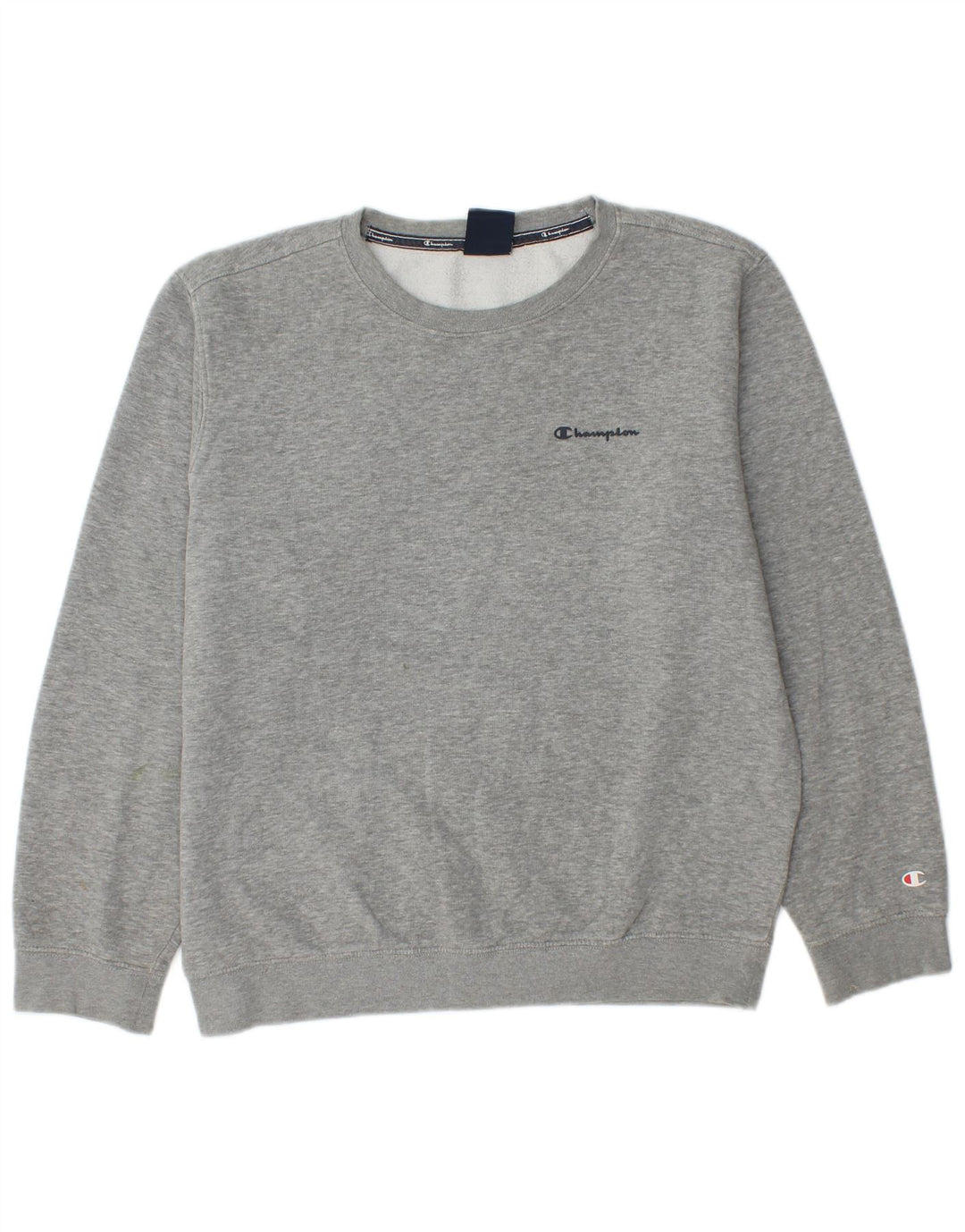 CHAMPION Herren-Sweatshirt-Pullover aus mittelgrauer Baumwolle