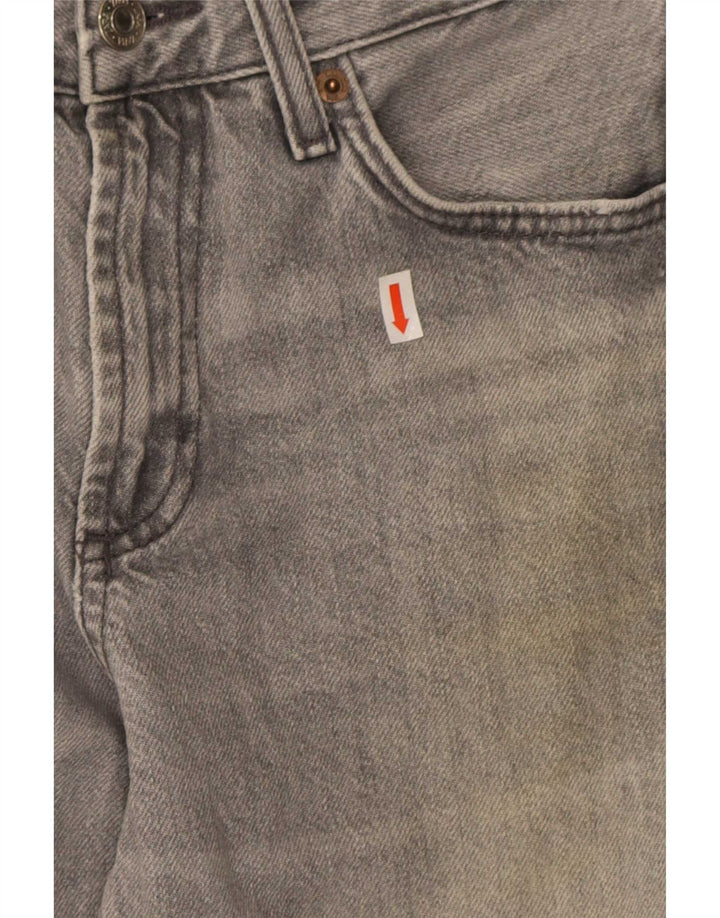 Zara Damen Bootcut Jeans EU 36 XS W26 L33 Graue Baumwolle