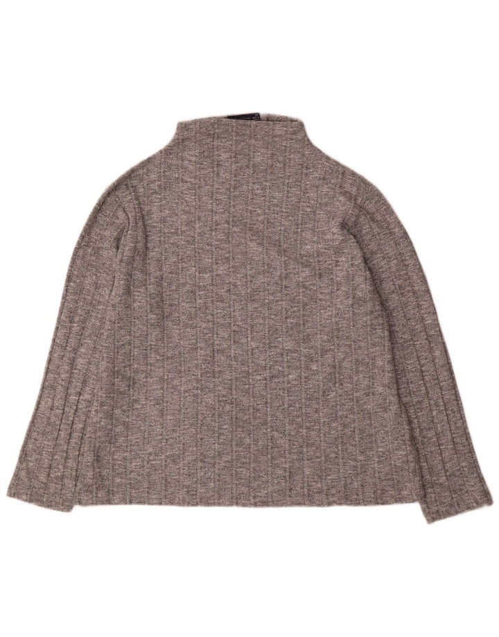 Marks & Spencer Damen Top Langarm UK 20 2XL Graue Viskose