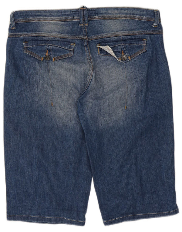 Fat Face Damen Jeansshorts UK 12 Medium W32 Blaue Baumwolle