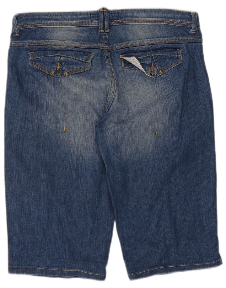 Fat Face Damen Jeansshorts UK 12 Medium W32 Blaue Baumwolle