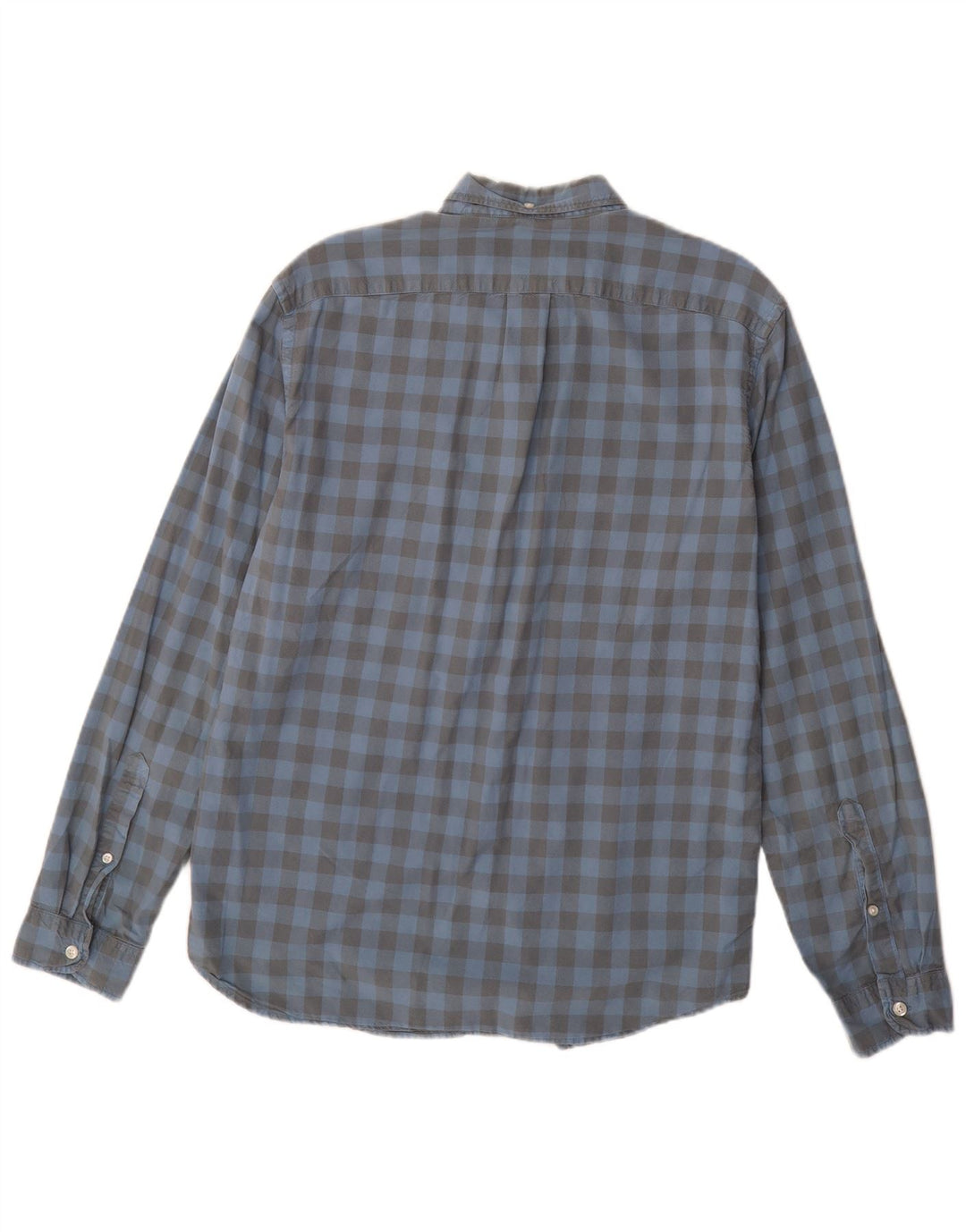 J. CREW Slim-Hemd für Herren aus mittelblauer Gingham-Baumwolle