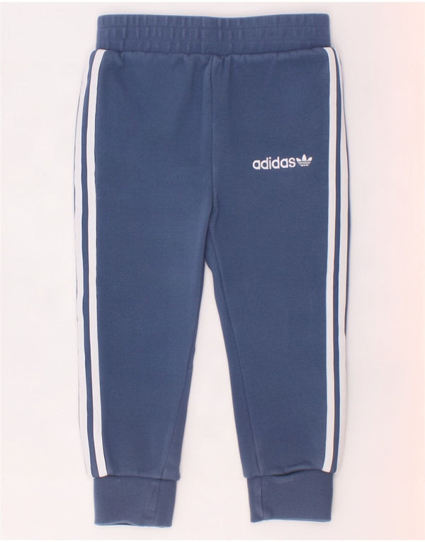 Adidas Baby-Jungen-Jogger-Trainingshose, 18–24 Monate, blaue Baumwolle
