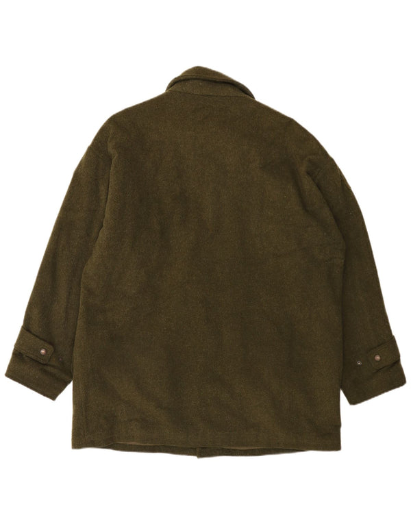 Himalaya Herren De Luxe Mantel UK 38 Medium Khaki Wolle