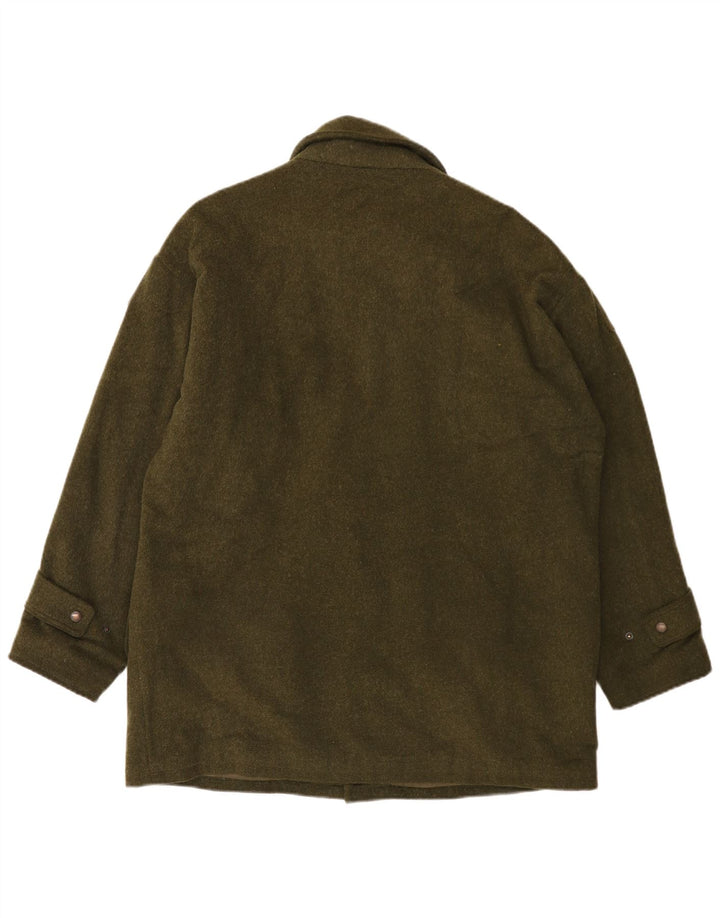 Himalaya Herren De Luxe Mantel UK 38 Medium Khaki Wolle
