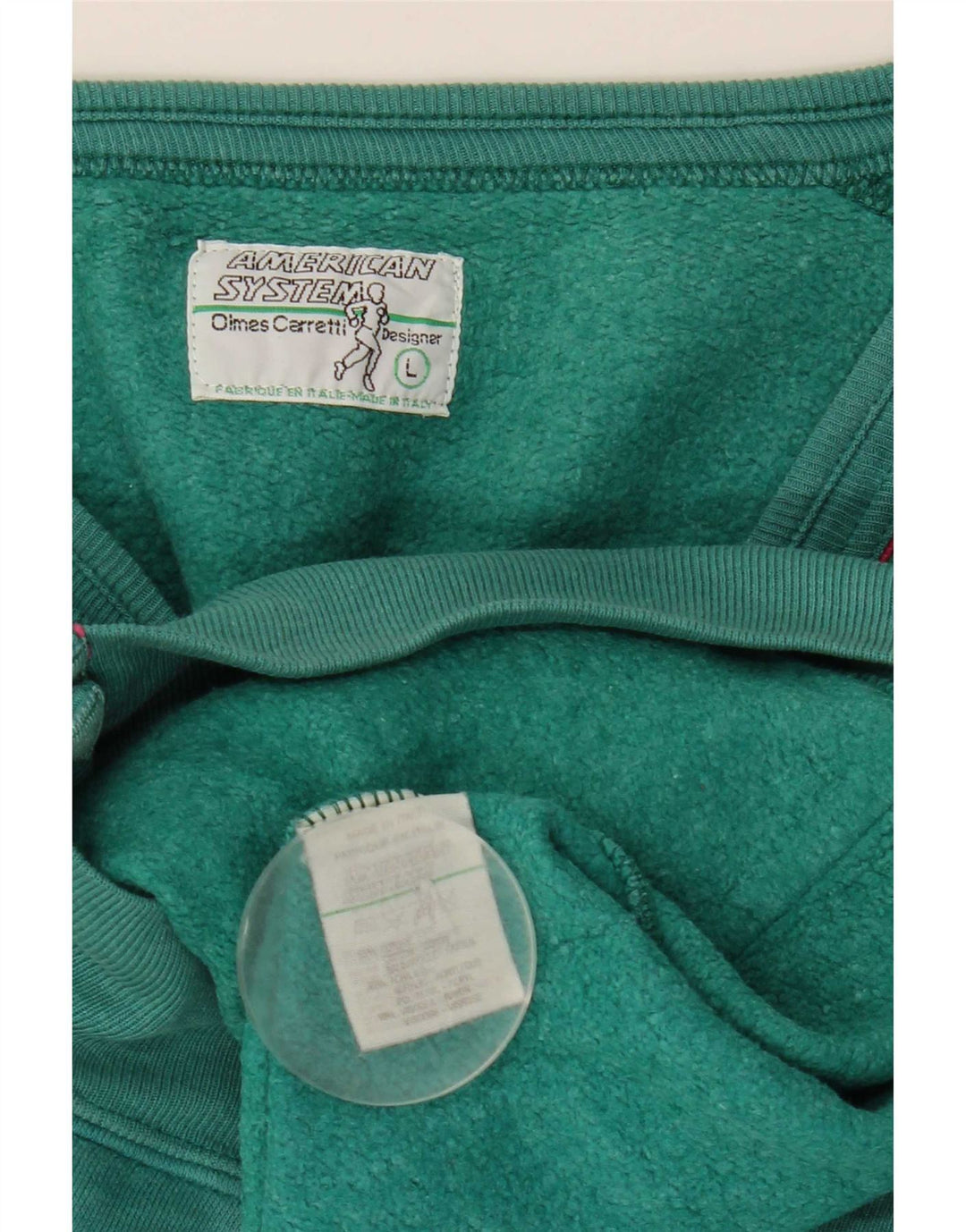 American System Herren-Trainingsanzug-Top-Jacke, große grüne Baumwolle