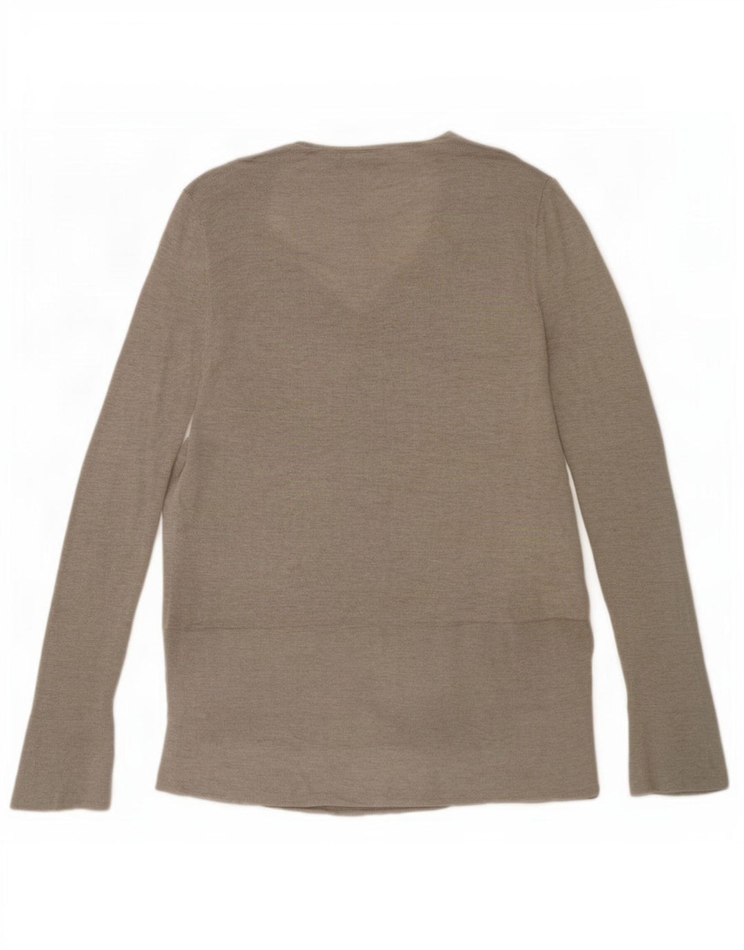 Zara Damen Longline-Pullover mit V-Ausschnitt, Gr. 10, Größe S, Grau