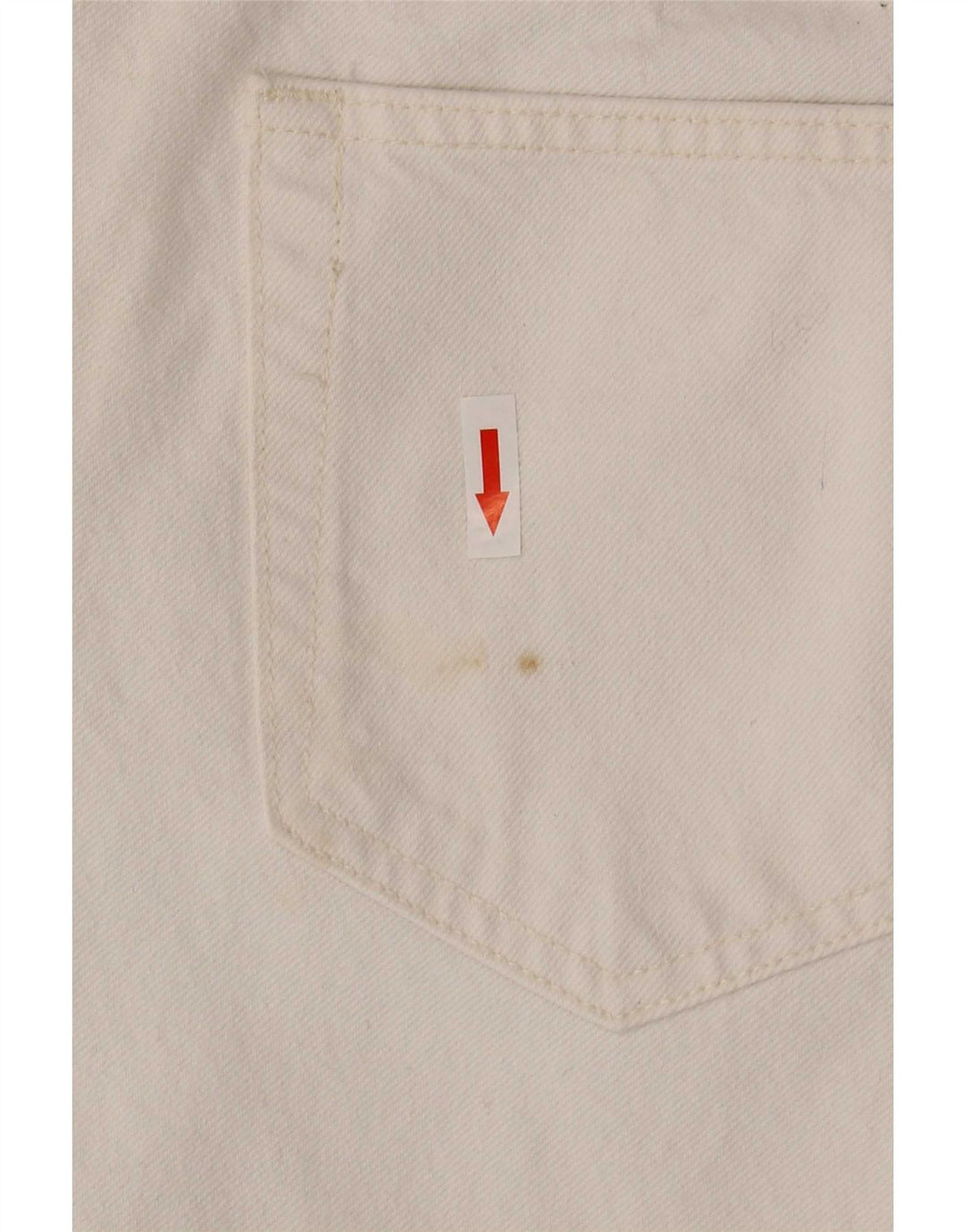 Zara Herren verkürzte Slim-Jeans EU 42 Large W32 L26 Weiß