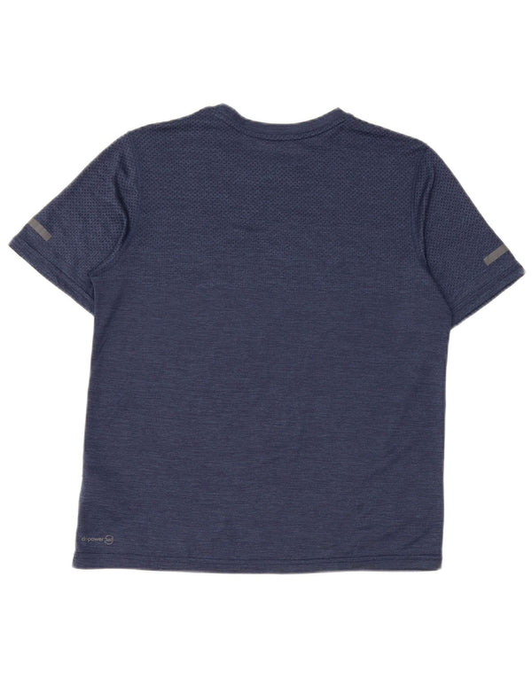 RUSSELL ATHLETIC Boys Dri-Power T-Shirt Top 14-15 Years XL Navy Blue