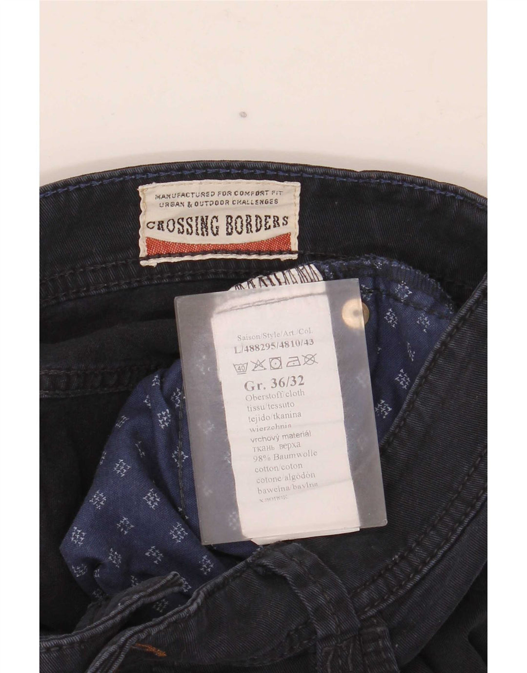 Camel Active Herren Straight Jeans W36 L32 Marineblaue Baumwolle