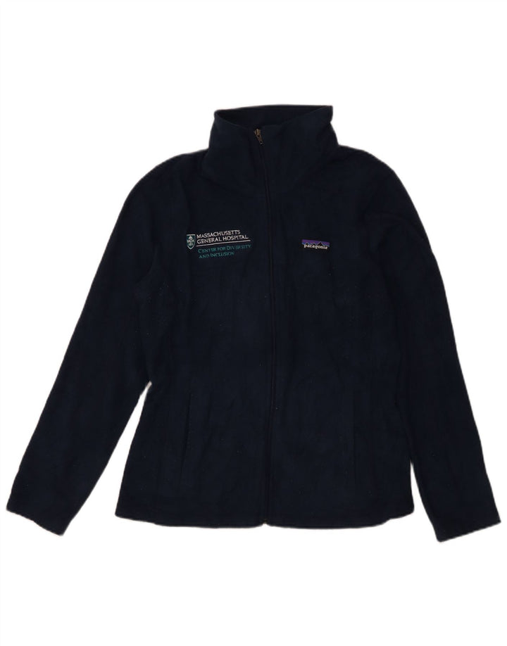 Patagonia Damen Graphic Fleecejacke UK 10 Small Marineblau Polyester