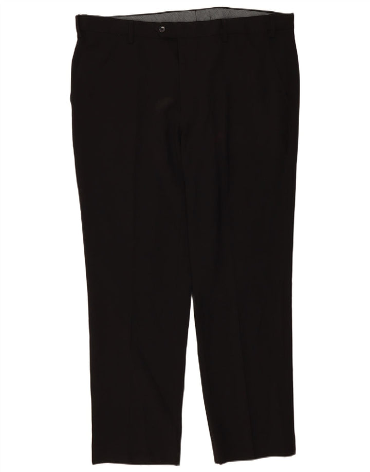 Marks & Spencer Herren-Anzughose, normal, W40, L31, Schwarz, Polyester