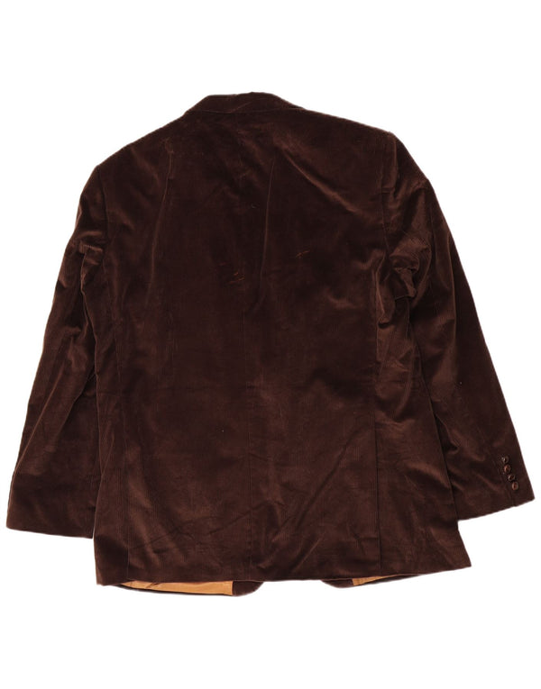 Barbour Herren-Blazer aus Cord mit 2 Knöpfen, IT 56 3XL, braune Baumwolle