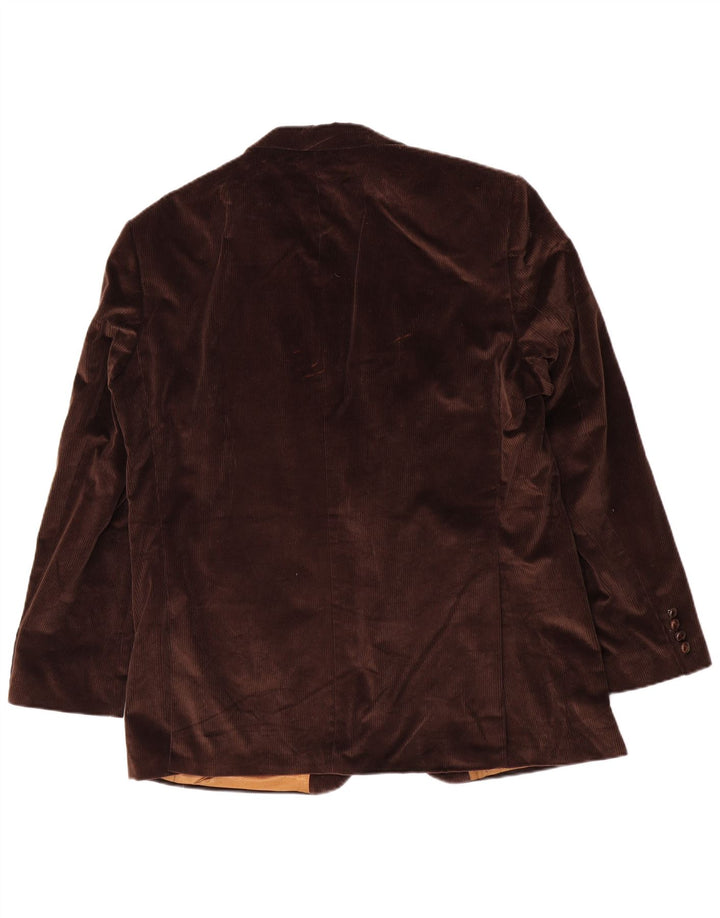 Barbour Herren-Blazer aus Cord mit 2 Knöpfen, IT 56 3XL, braune Baumwolle