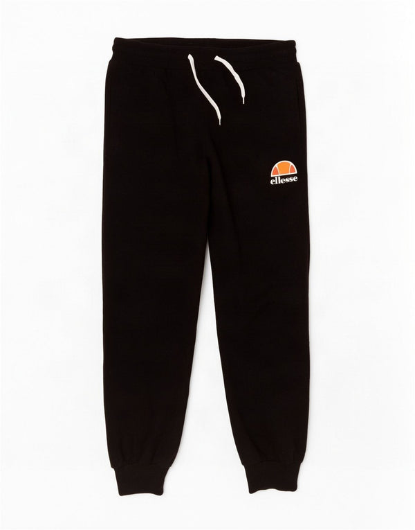 Ellesse Damen-Trainingshose, Jogginghose, UK 10, Größe S, Schwarz, Baumwolle
