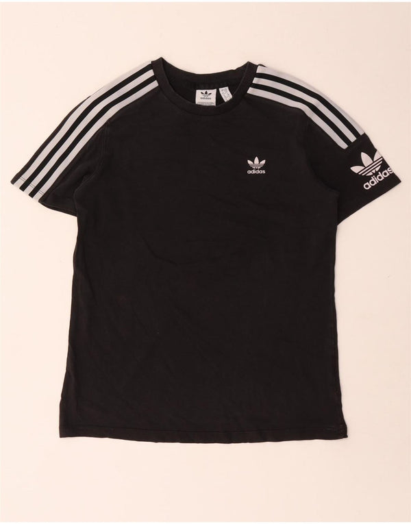 Adidas Damen Graphic T-Shirt Top UK 10 Small Schwarz