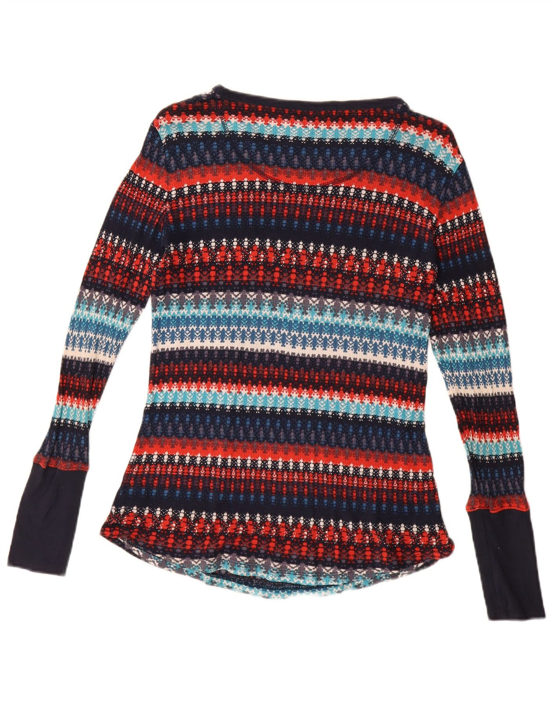 ORVIS Damen-Pullover mit U-Boot-Ausschnitt, Gr. 14, groß, mehrfarbig, gestreift