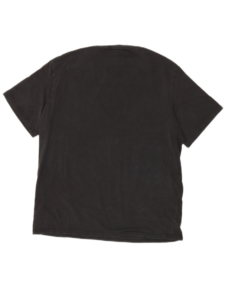 Ted Baker Herren T-Shirt Top Large Schwarz Baumwolle