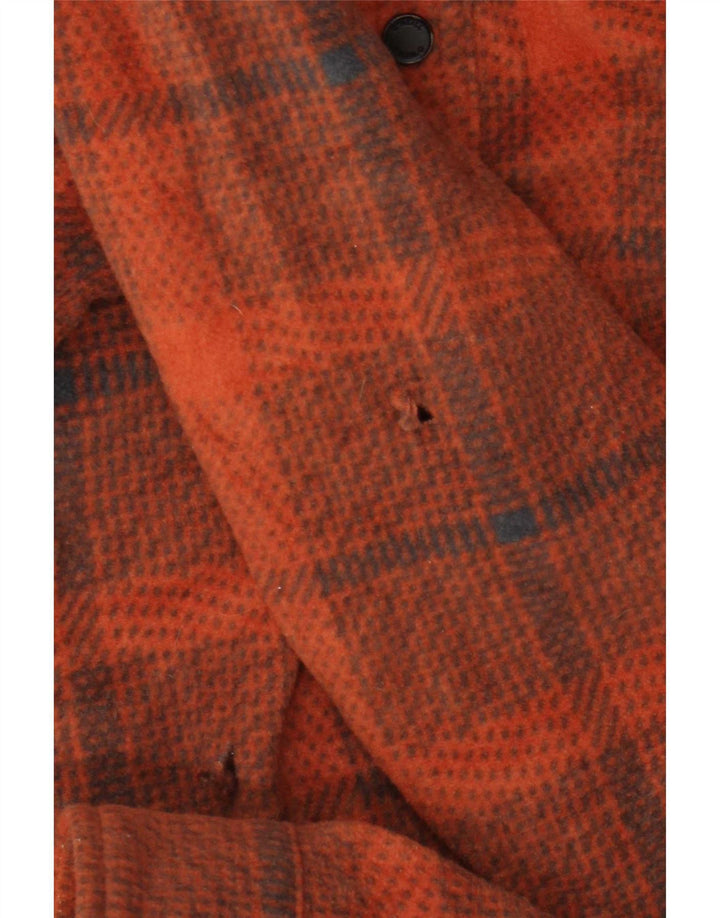 O'Neill Herren-Fleece-Hemd, großes orangefarbenes Karo-Polyester