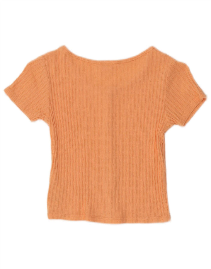 Zara Kurzarm-Crop-Top für Mädchen, 8–9 Jahre, Orange