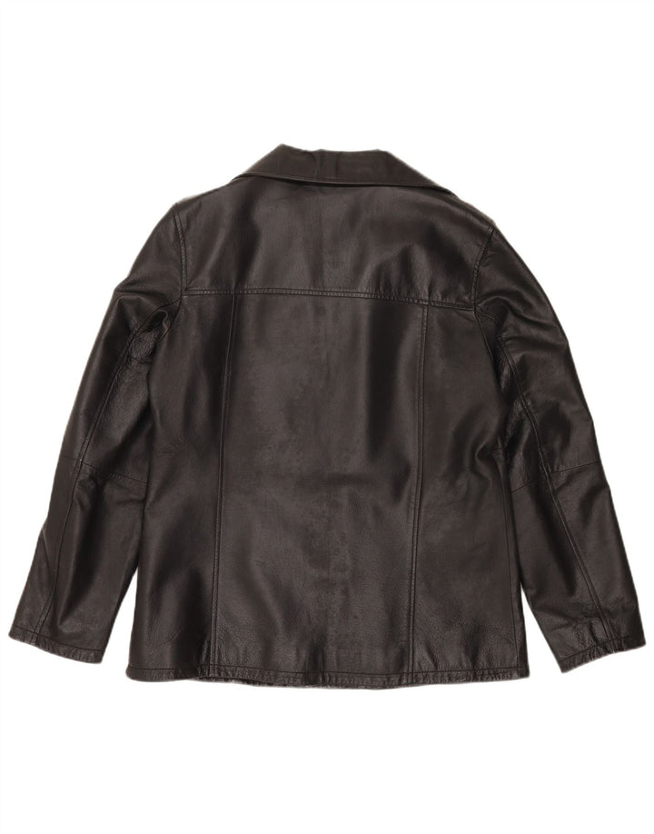 Conbipel Damen Lederjacke IT 48 XL Schwarzes Leder