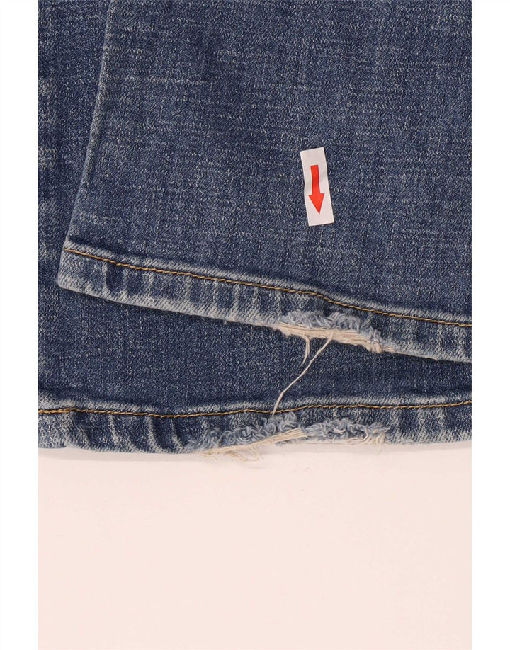 Lee Damen Bootcut Jeans W27 L33 Blaue Baumwolle