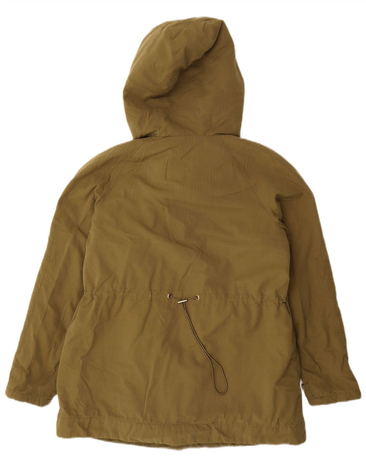 Zara Damen-Parkajacke mit Kapuze, UK 6, XS, Khaki, Polyester