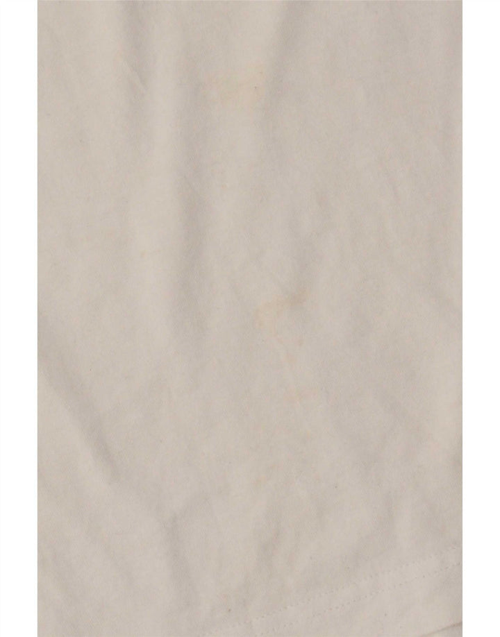 Adidas Herren Grafik-T-Shirt-Oberteil aus mittelweißer Baumwolle