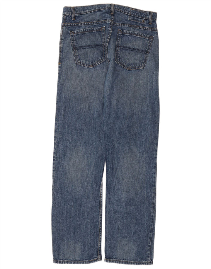 Marks & Spencer Herren Straight Jeans W32 L31 Blaue Baumwolle