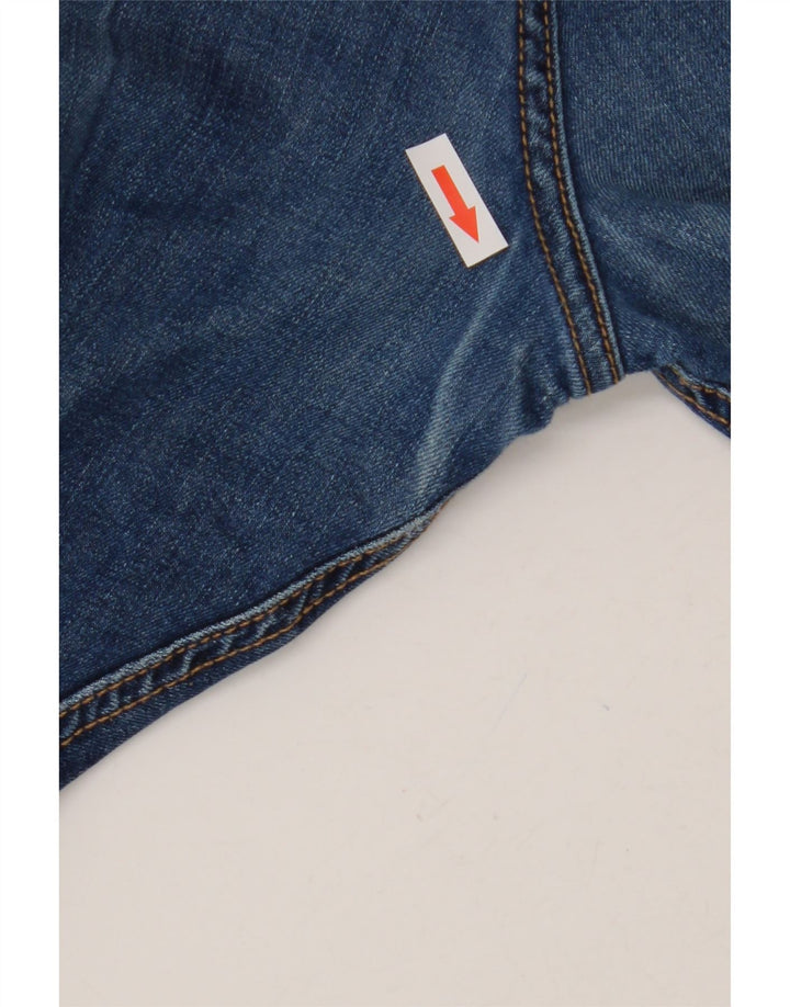 Kangaroo Poo Herren Straight Jeans W36 L32 Blaue Baumwolle