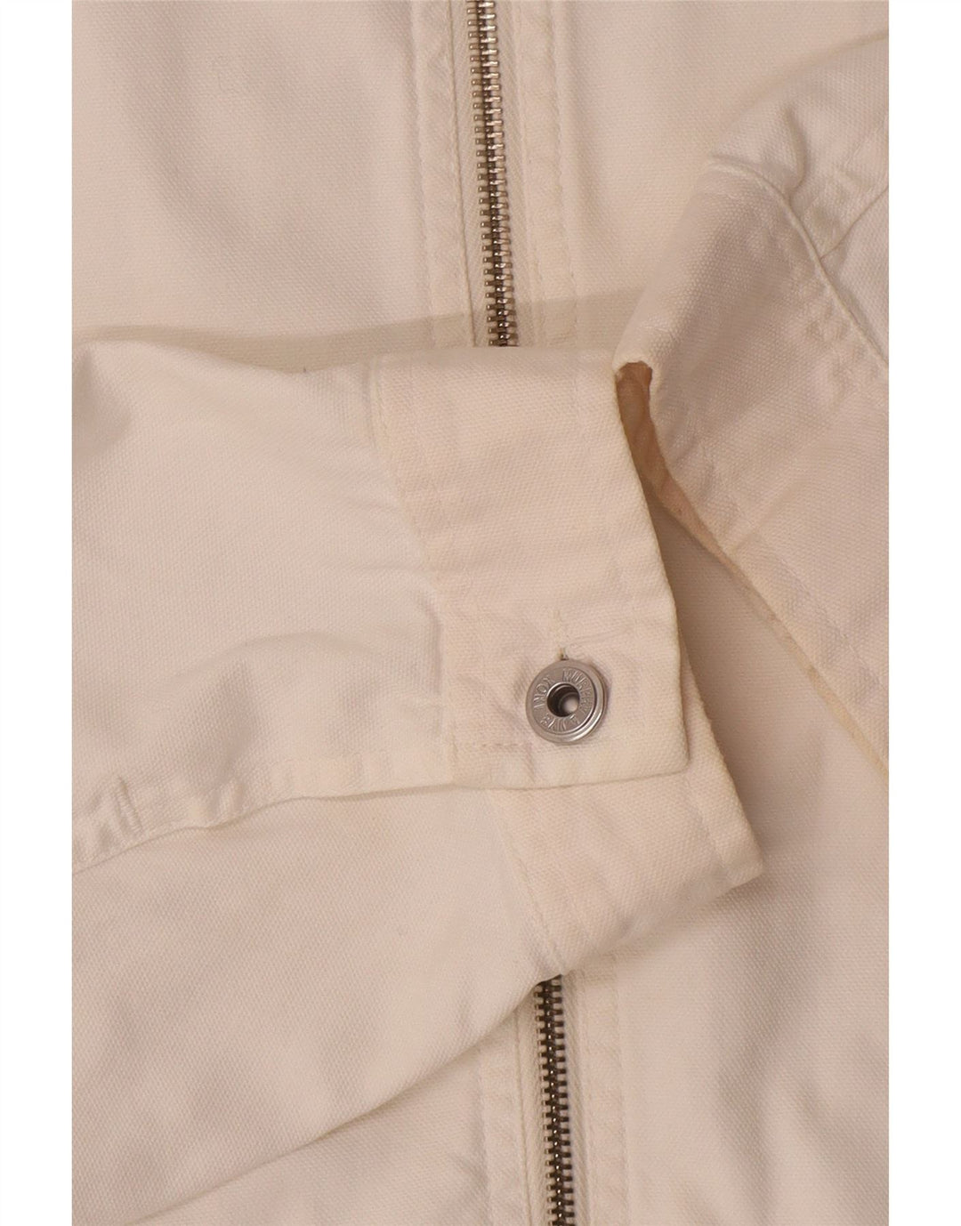 MURPHY & NYE Herren Bomberjacke UK 40 Große weiße Baumwolle