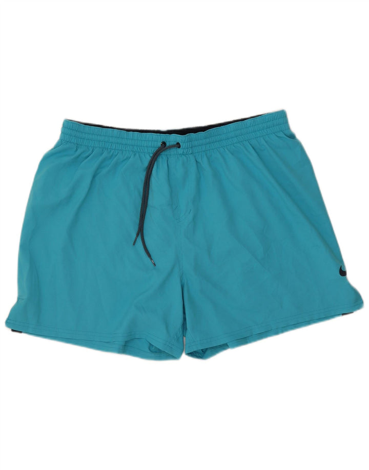 NIKE Herren Sportshorts 2XL Blau Polyester