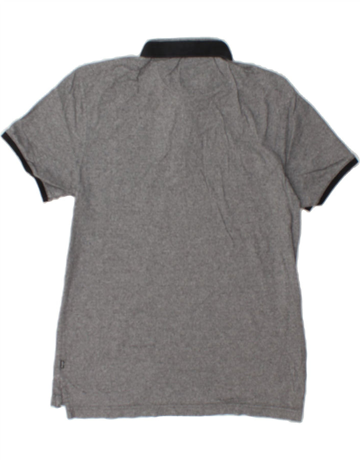 LEVI'S Mens Polo Shirt Large Grey Cotton Vintage Levi's and Second-Hand Levi's from Messina Hembry 