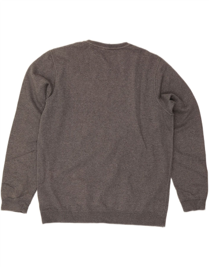 Nike Herren-Sweatshirt-Pullover, große graue Baumwolle