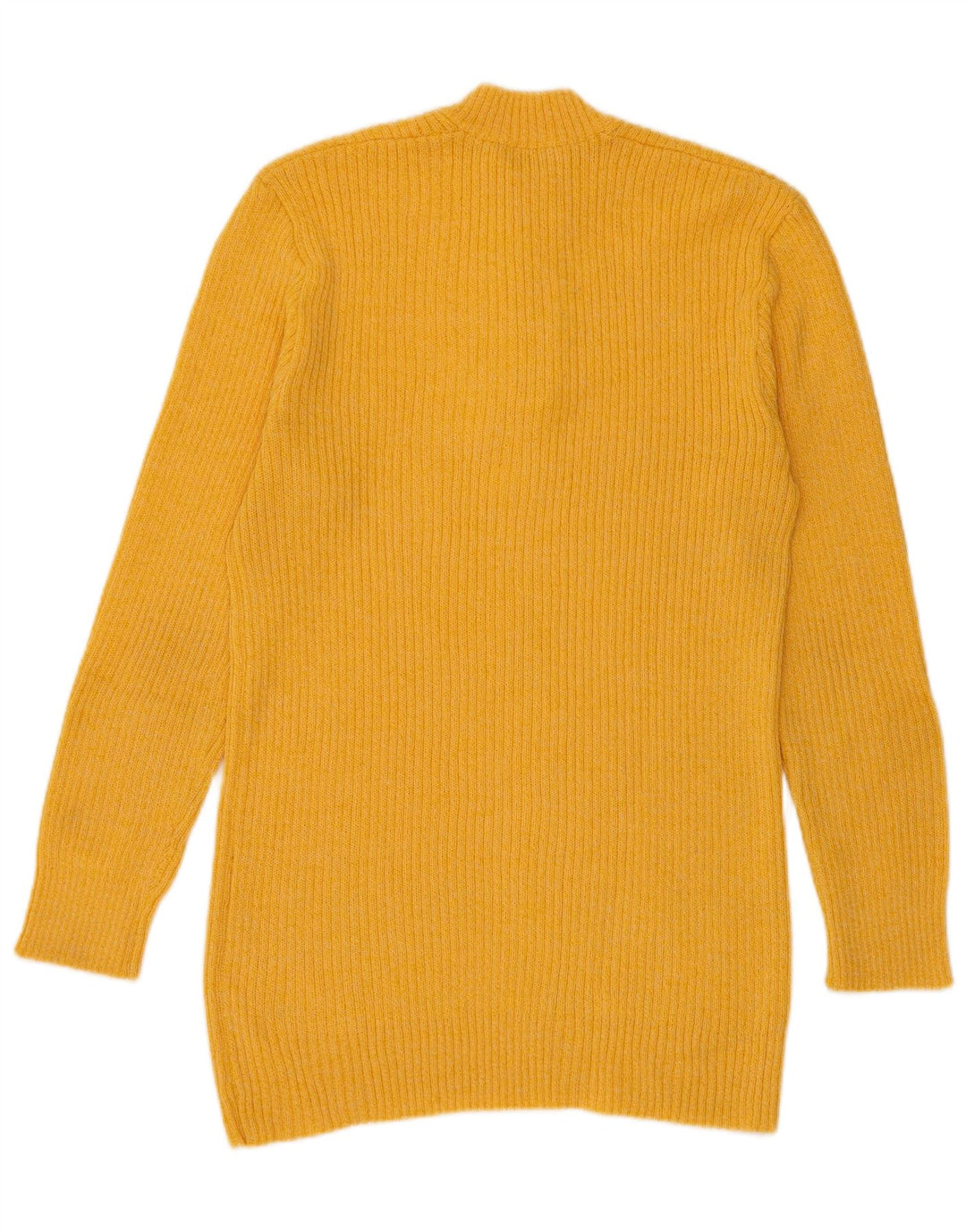 Vintage Herren-Pullover mit Knopfkragen, klein, Gelb