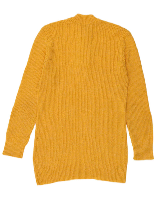 Vintage Herren-Pullover mit Knopfkragen, klein, Gelb