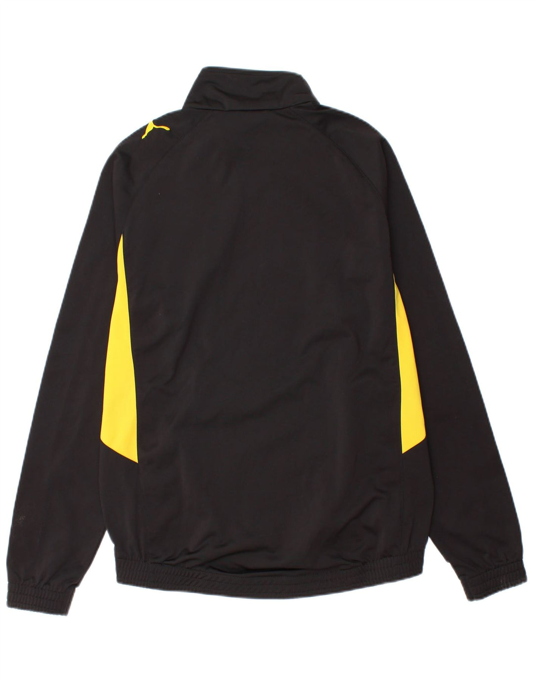 Puma Herren-Trainingsanzugoberteil mit Grafik, Größe S, Schwarz, Farbblock-Polyester