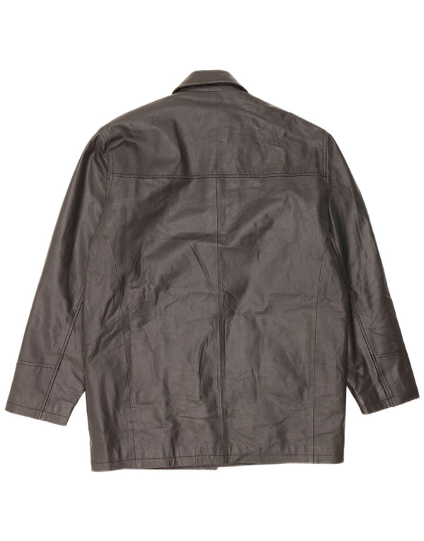 Vintage Herren Lederjacke UK 40 Large Schwarz