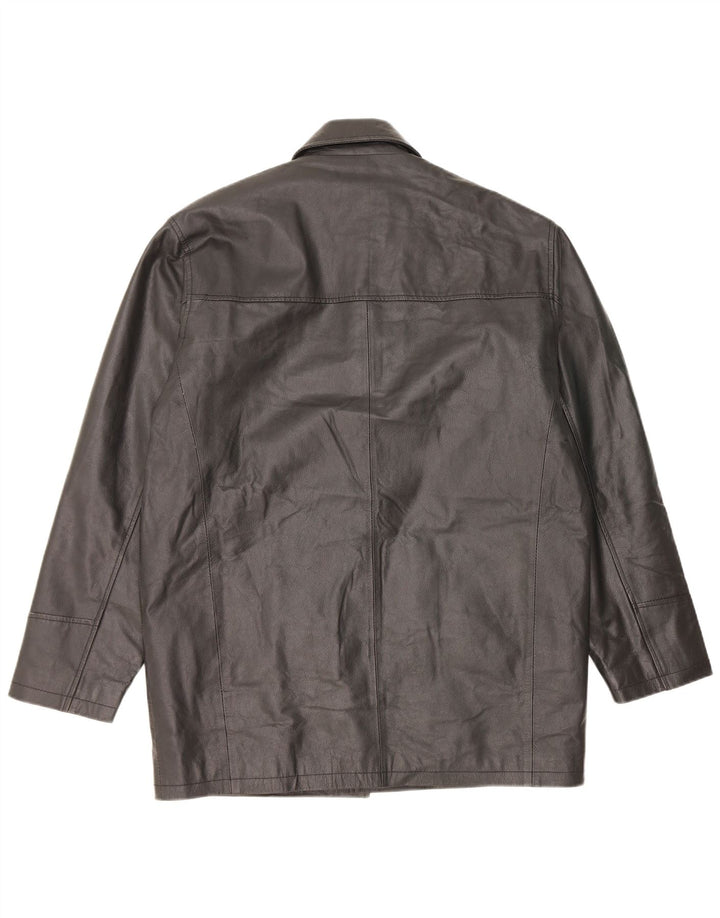 Vintage Herren Lederjacke UK 40 Large Schwarz