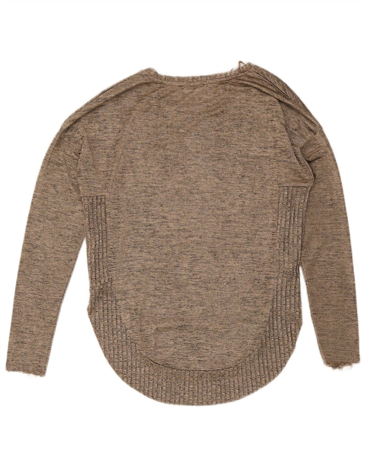 ZARA Damen-Pullover mit Rundhalsausschnitt, Gr. 10, Größe S, Grau